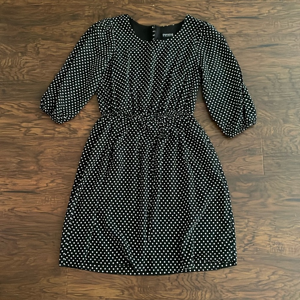Enfocus Studio black and white polka dot dress. Size 4